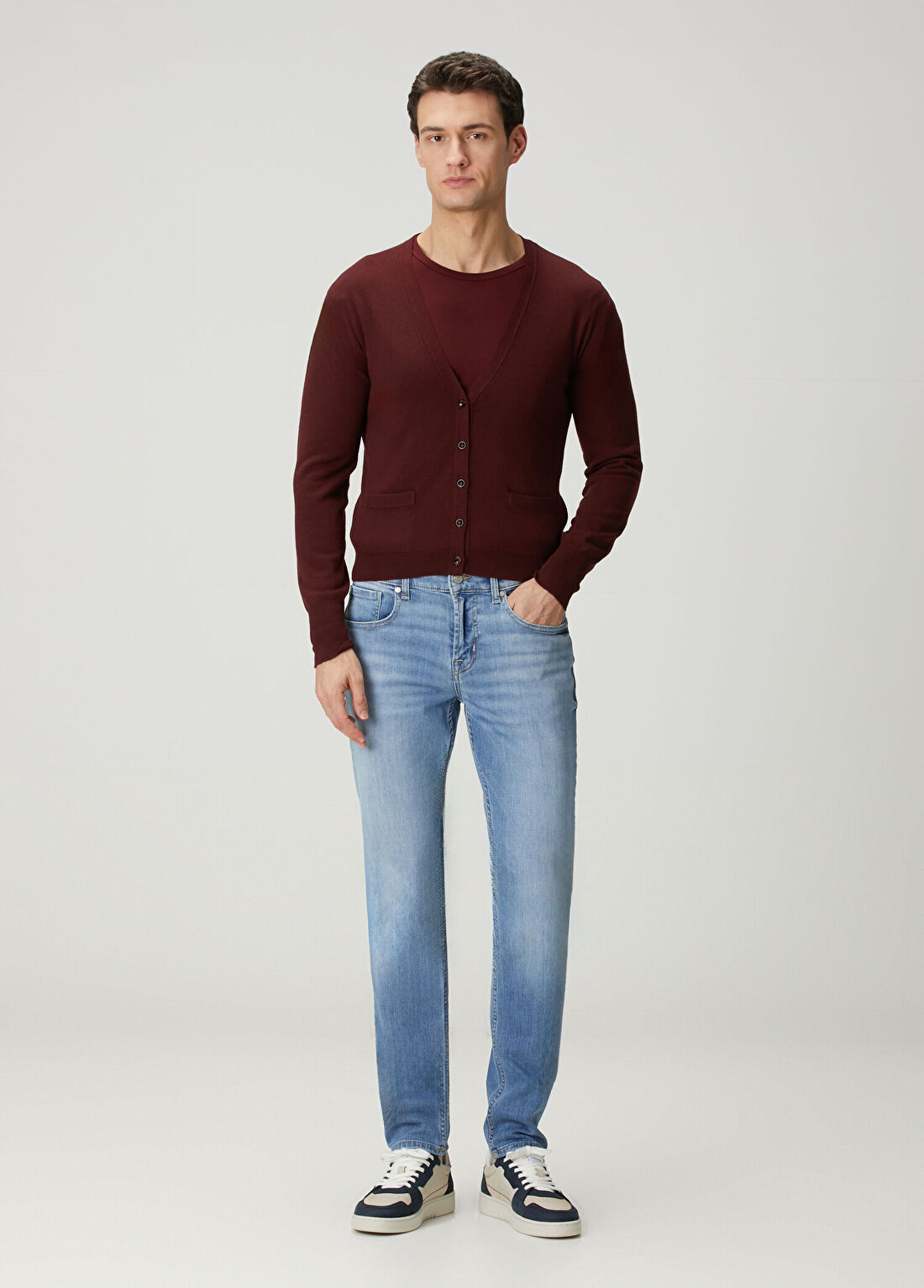 7 For All Mankind Slimmy Tapered Açık Mavi Jean Pantolon