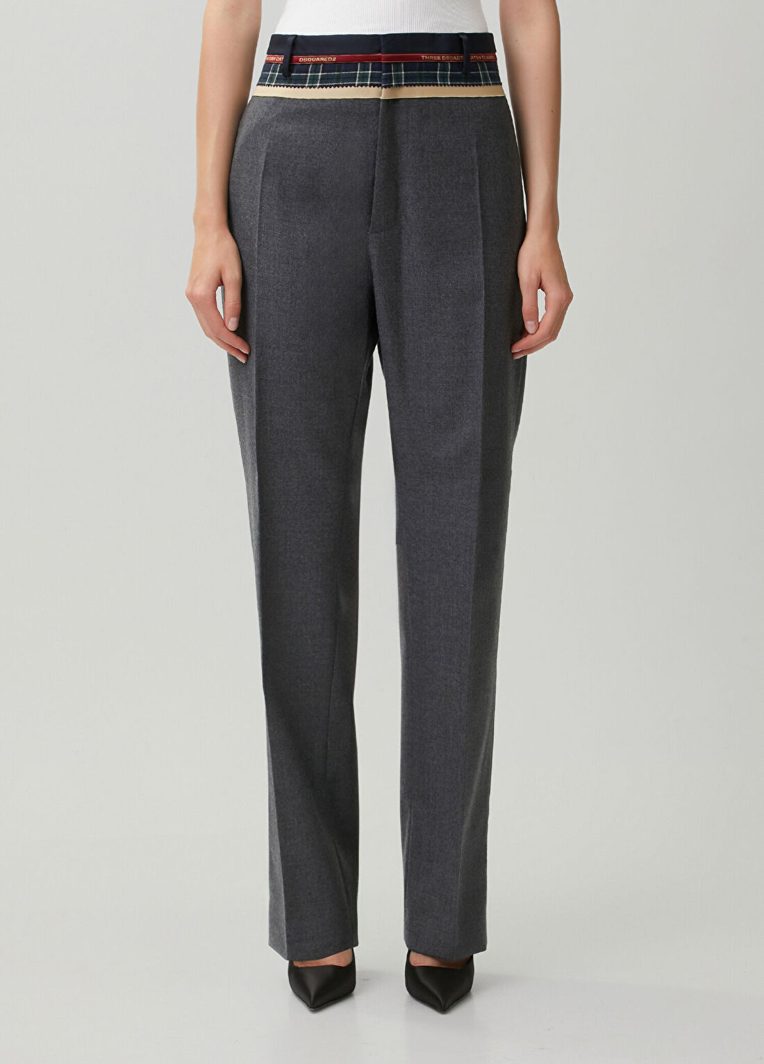 Dsquared2 Hybrid Man Gri Yün Pantolon görsel 2