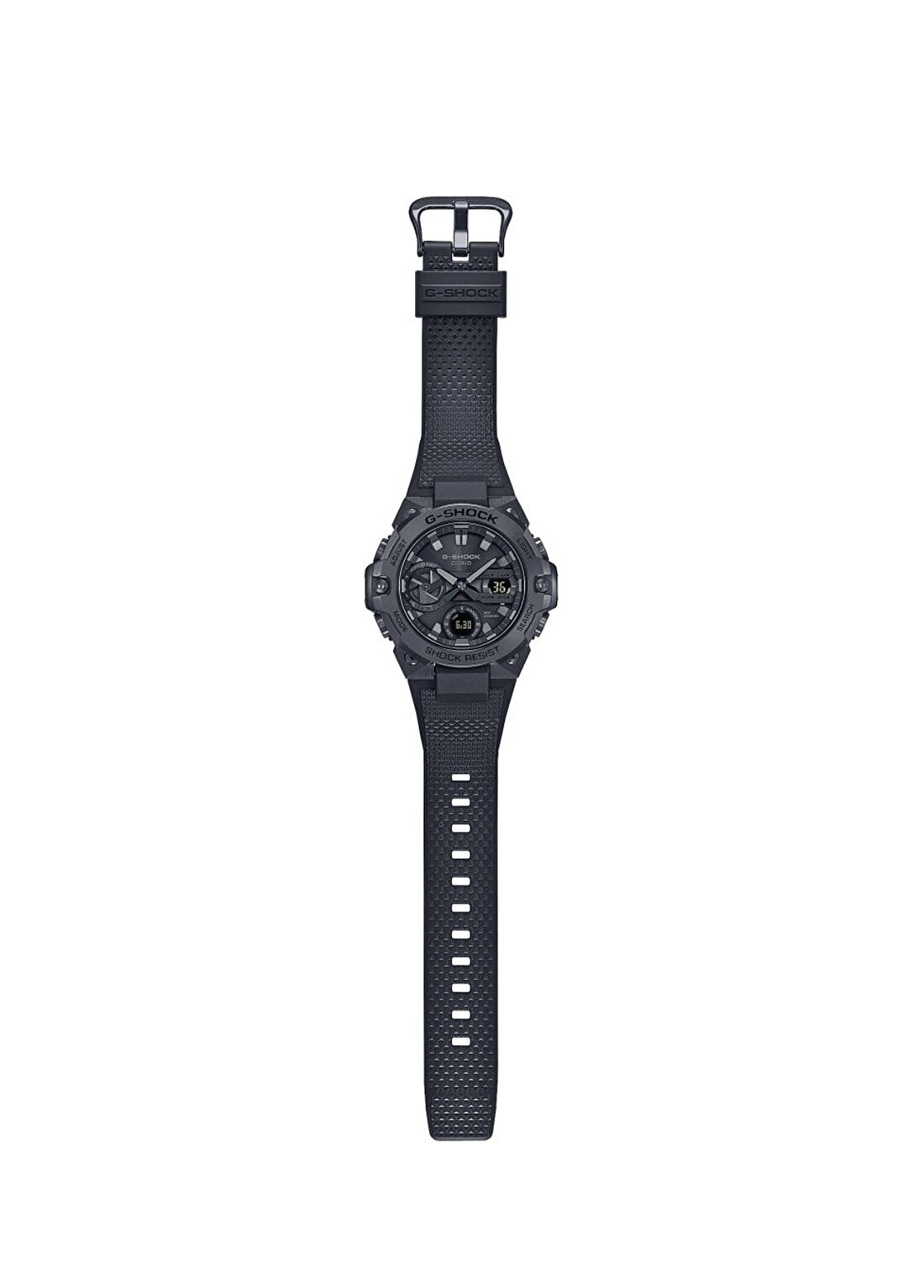 Casio GST-B400BB-1ADR Siyah Silikon Erkek Kol Saati görsel 2