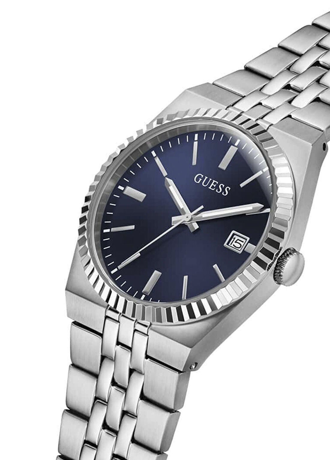 Guess GUGW1153G1 Vincent Metalik Gri Çelik Erkek Kol Saati görsel 4