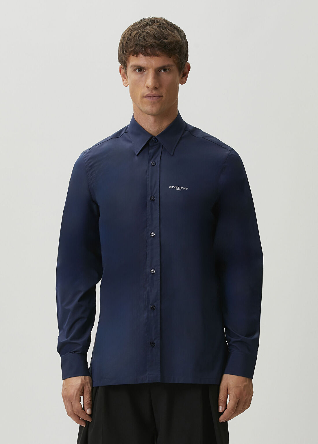 Givenchy Slim Fit Lacivert Gömlek
