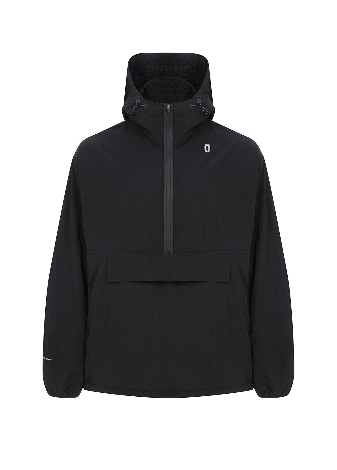 Uniform Athletics All-Around Windbreaker Night Siyah Kapüşonlu Unisex Yağmurluk