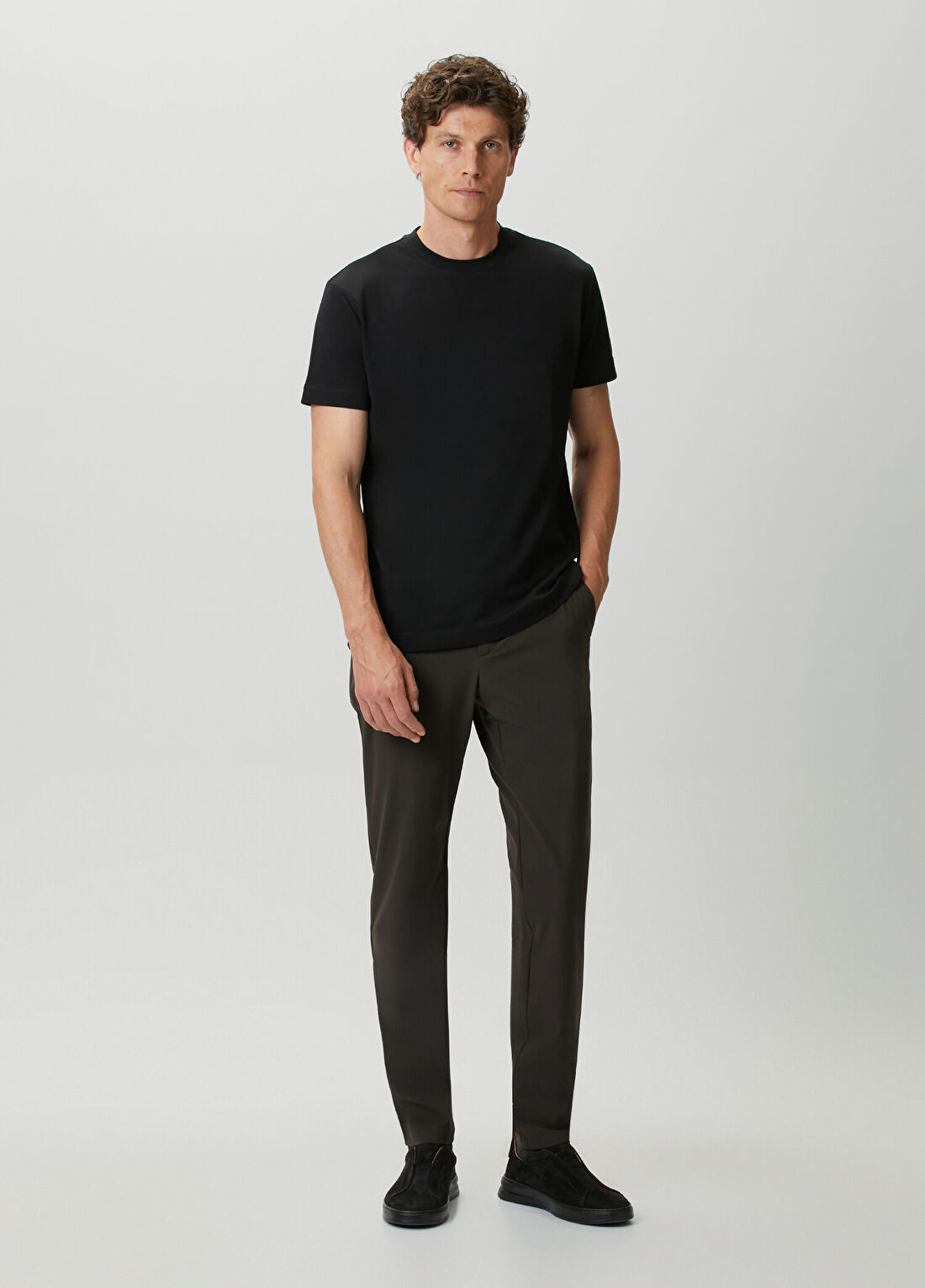 Bluemint Comfort Fit Travel Tech Kahverengi Pantolon