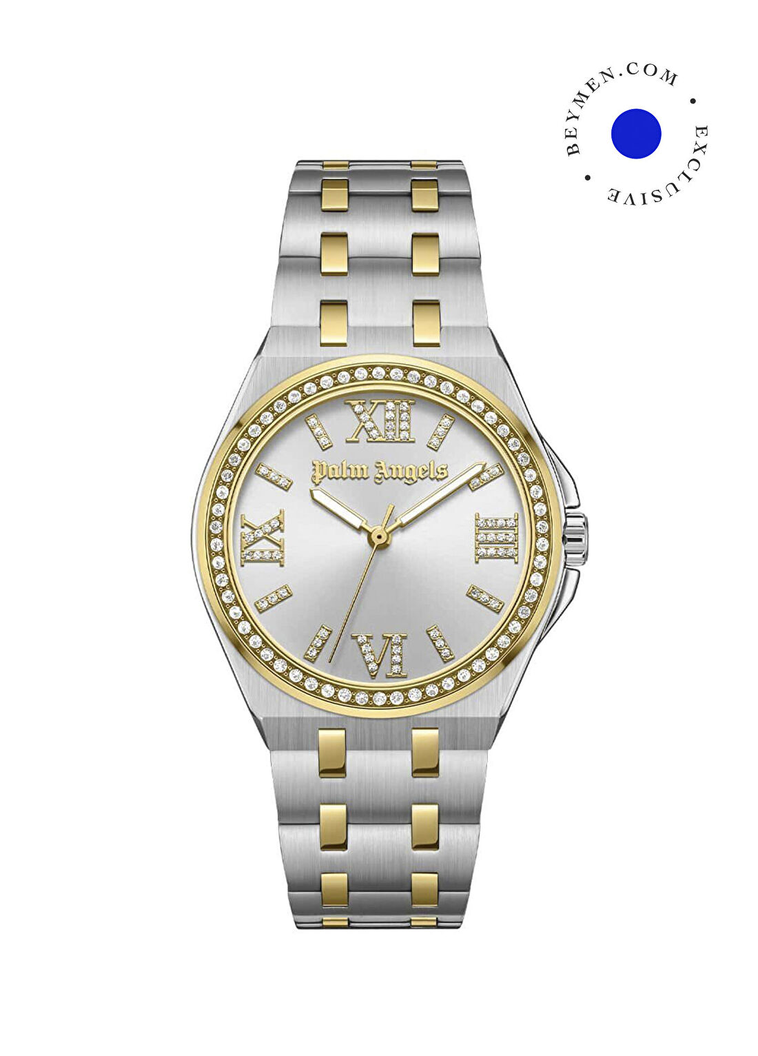 Palm Angels PMWLG0002001 Altın Rengi Metalik Gri Çelik Kadın Kol Saati