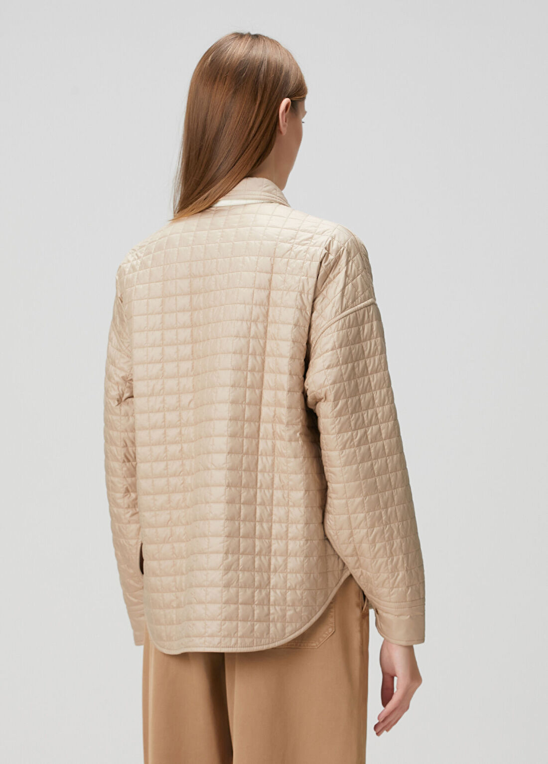 Moncler Bej Kapitoneli Ceket görsel 4