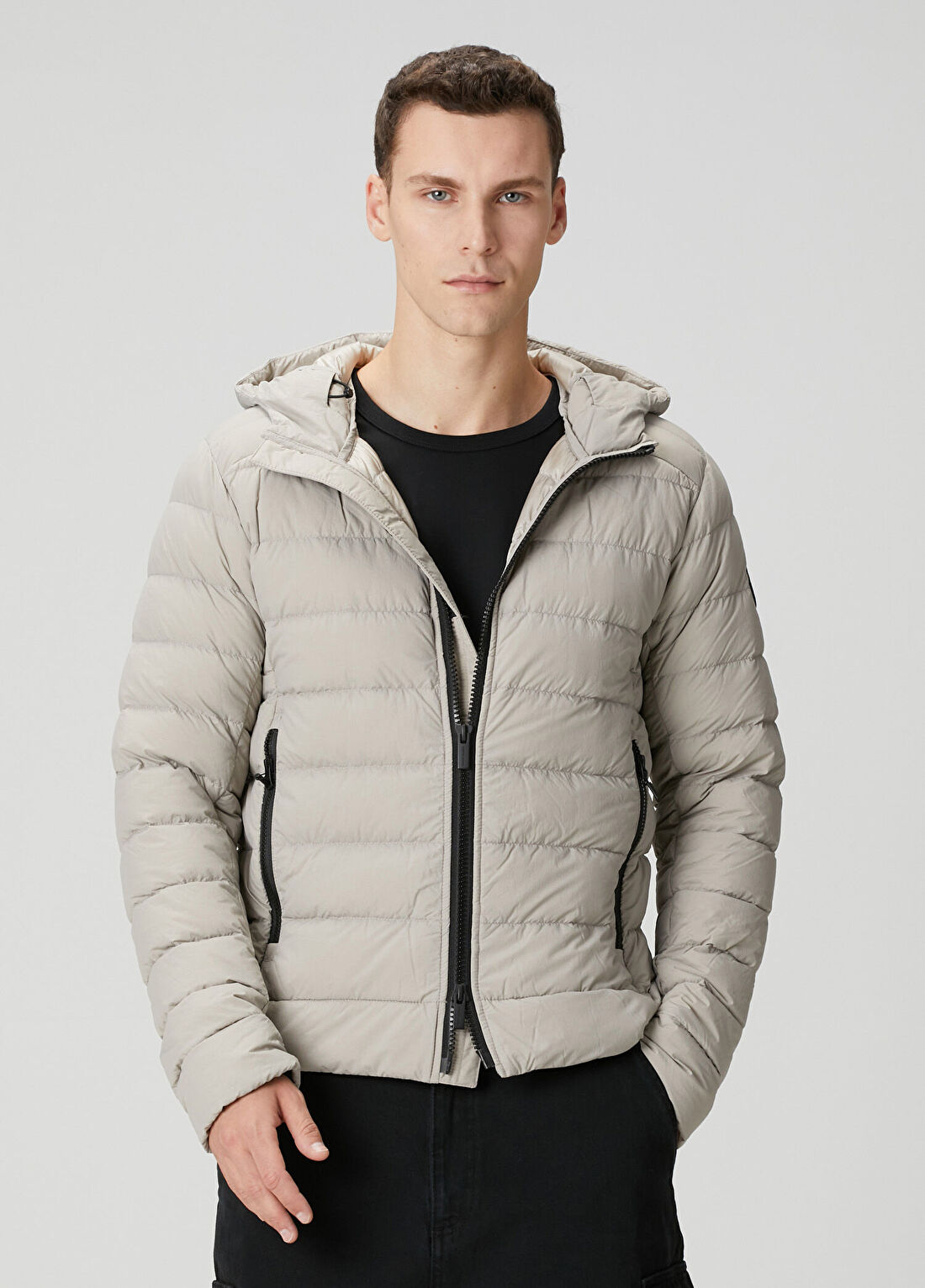 Canada Goose Crofton Bej Kapüşonlu Puff Mont