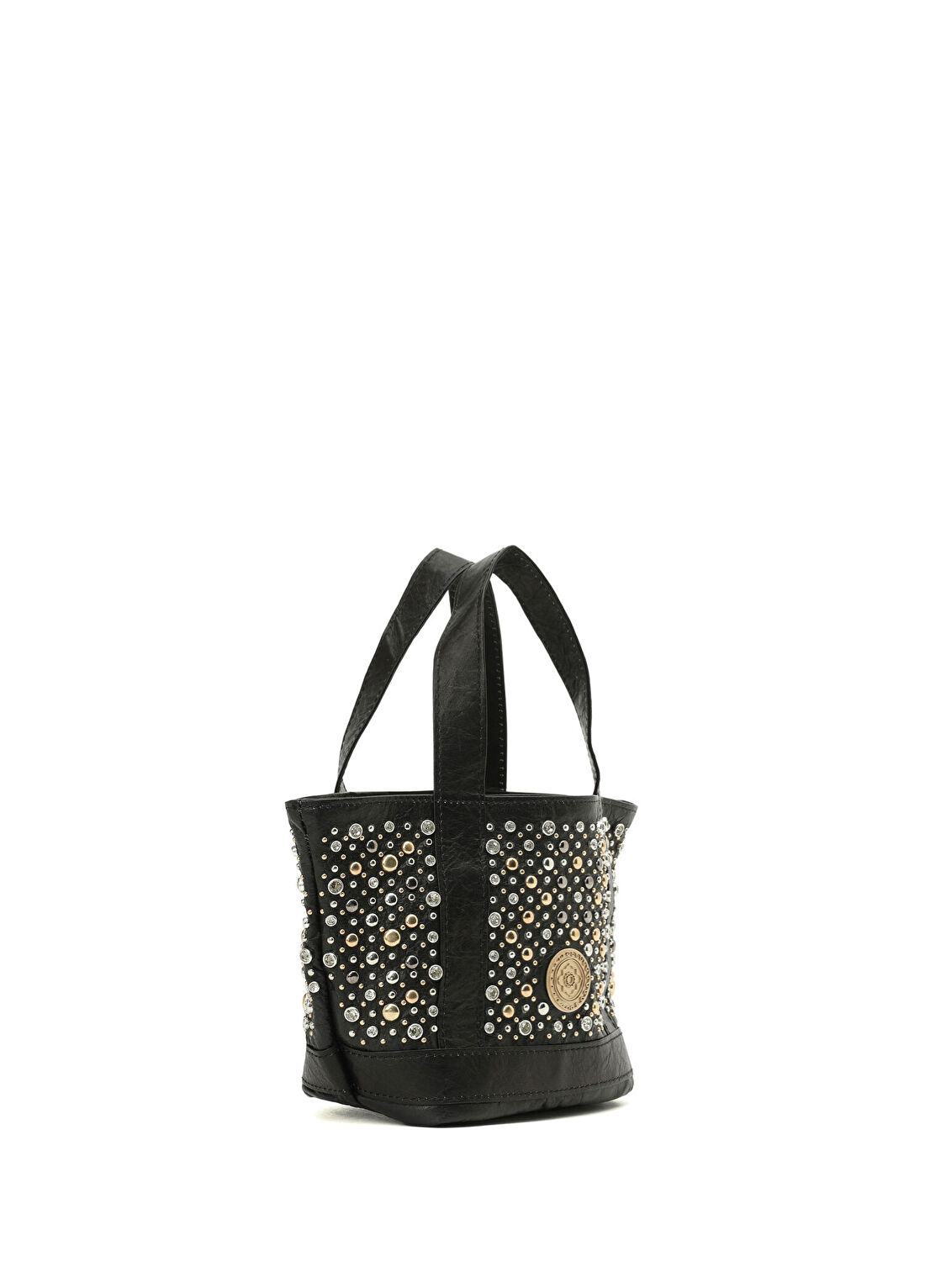 Mehry Mu Micro Cosima Disco Tote Siyah Kadın Deri Çanta görsel 3