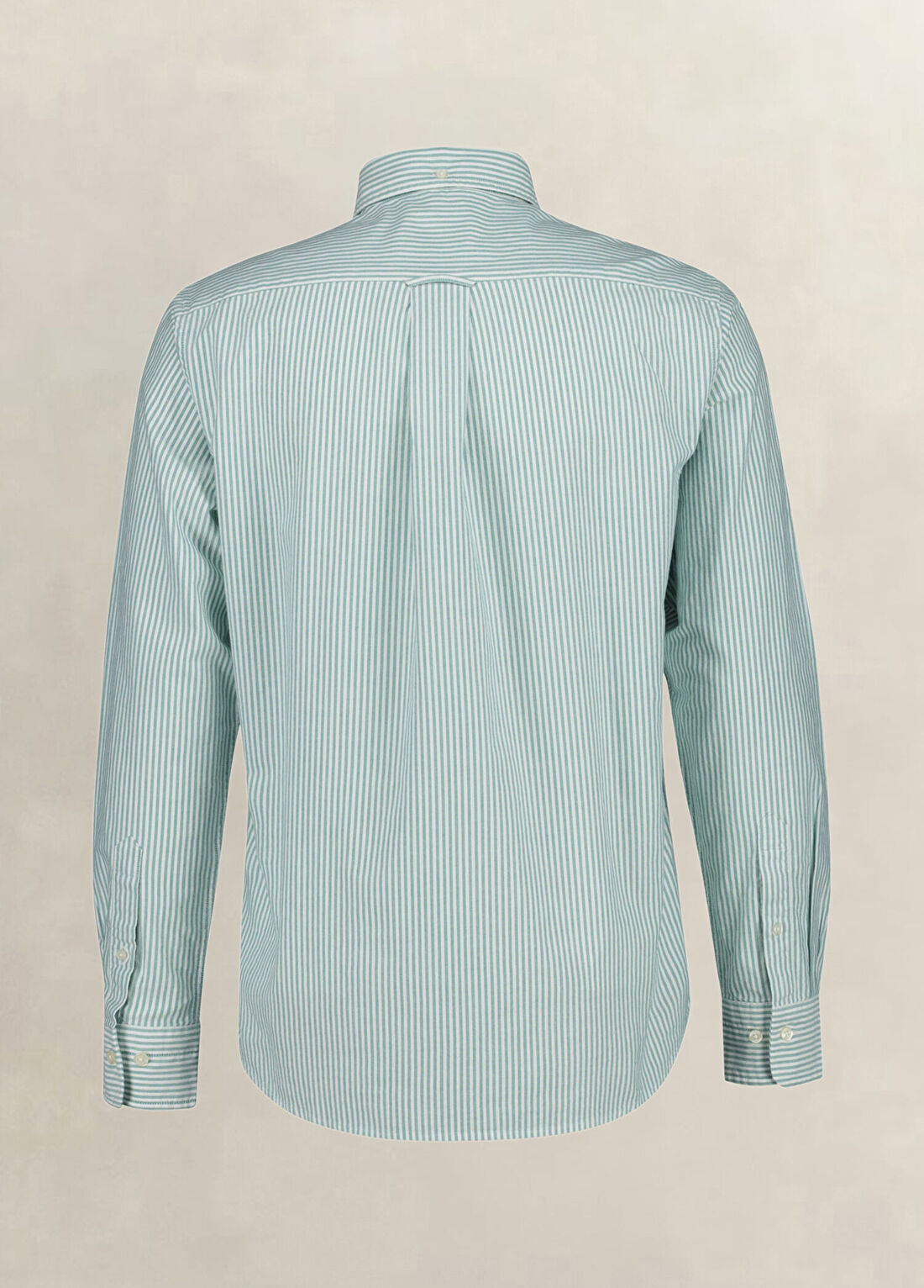 Gant Yeşil Çizgili Regular Fit Erkek Gömlek görsel 4