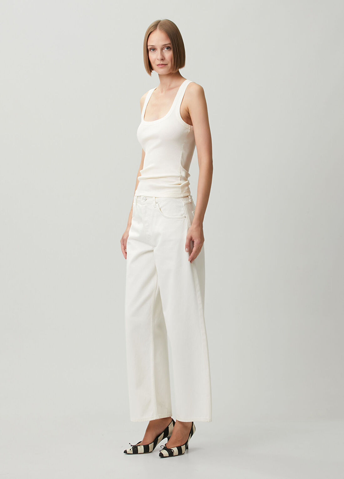 Jacquemus Beyaz Ribli Atlet görsel 2