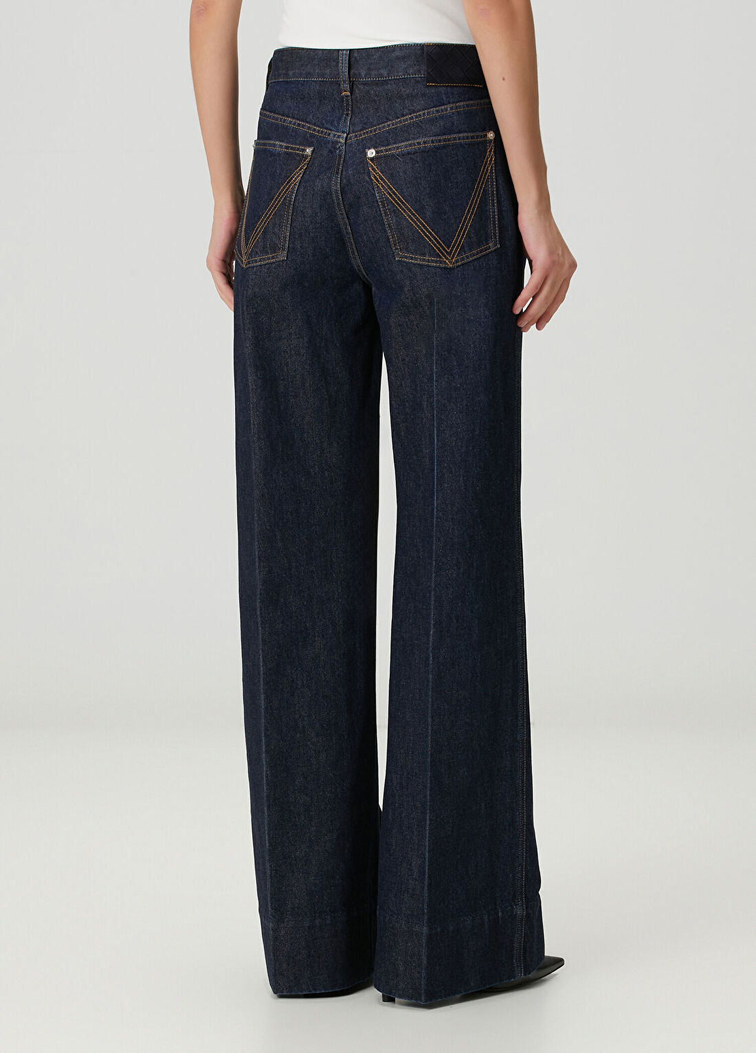 Bottega Veneta Koyu Mavi Jean Pantolon görsel 4