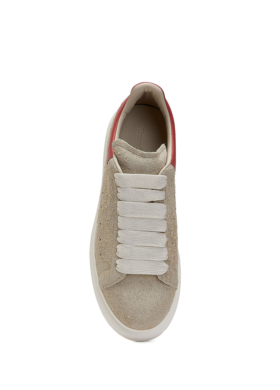 McQueen Oversized Ekru Pembe Kadın Deri Sneaker görsel 4