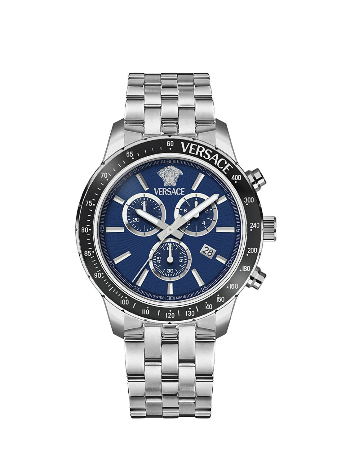 Versace VRSCVEZCA0324 Gri Çelik Erkek Kol Saati
