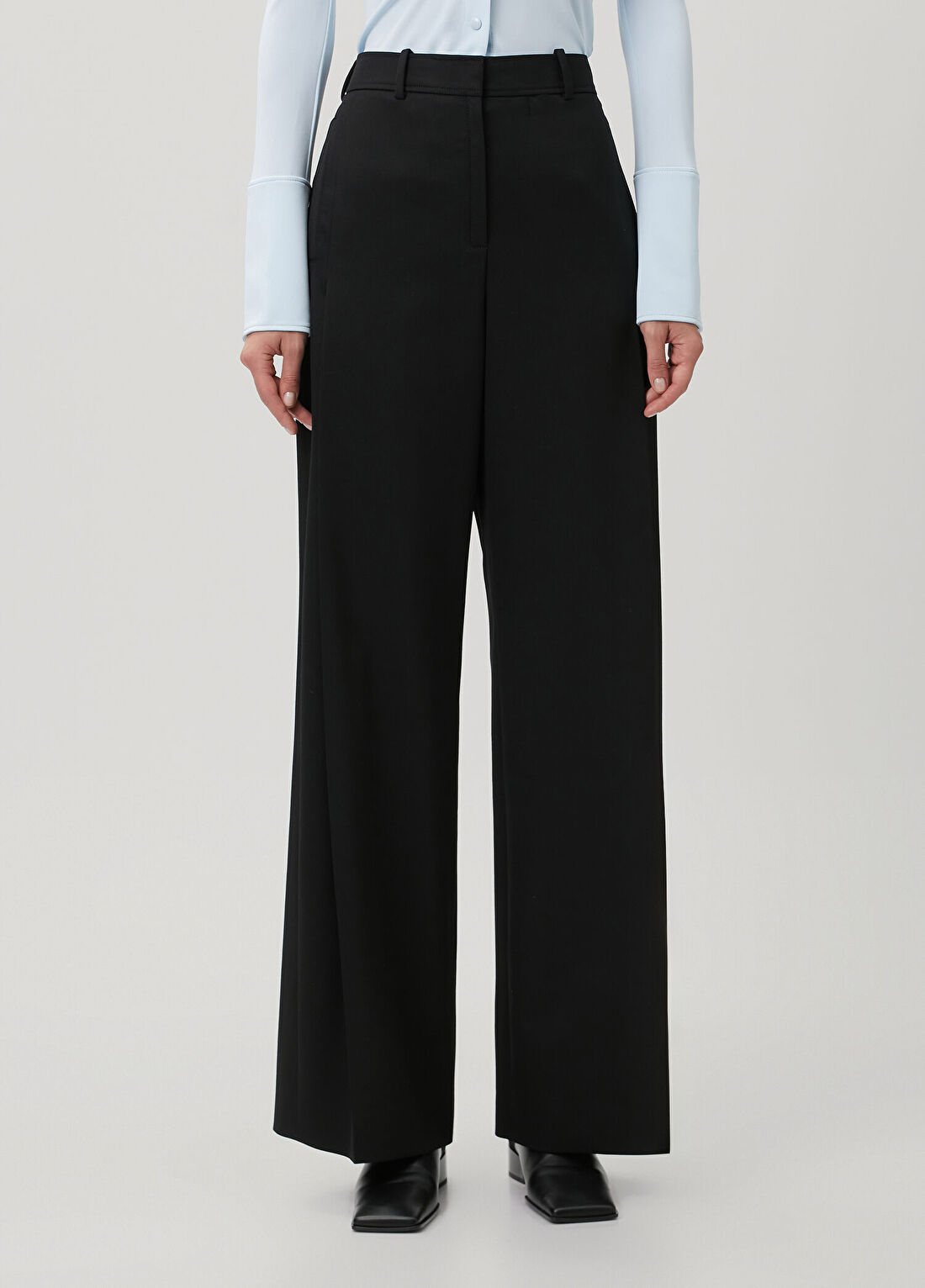 Courreges Siyah Yün Pantolon görsel 2