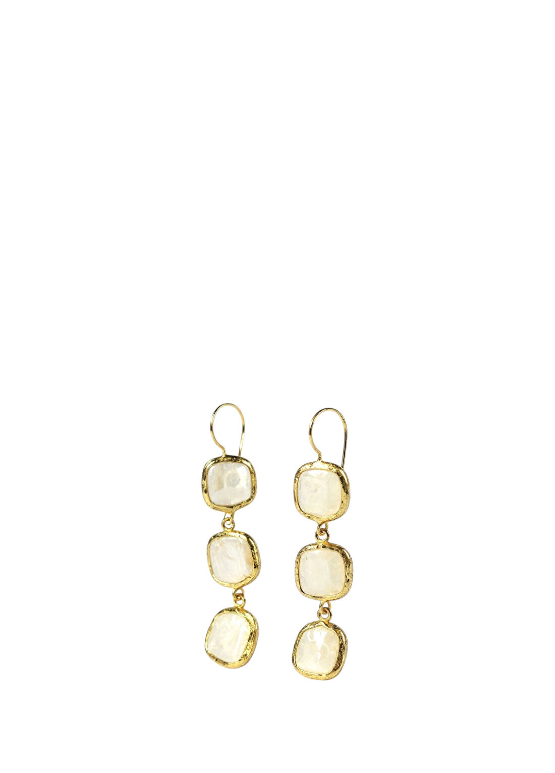 La Pluie Alba Earrings 22 Ayar Altın Kaplama Kadın Küpe