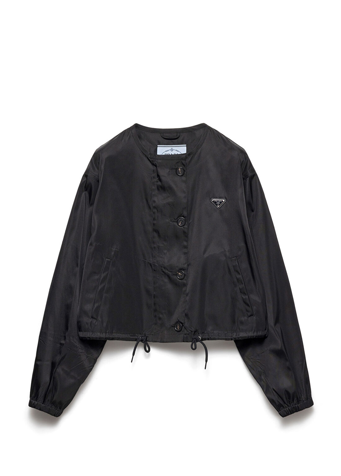 Prada Siyah Re-Nylon Blouson Jacket Siyah Kadın Ceket