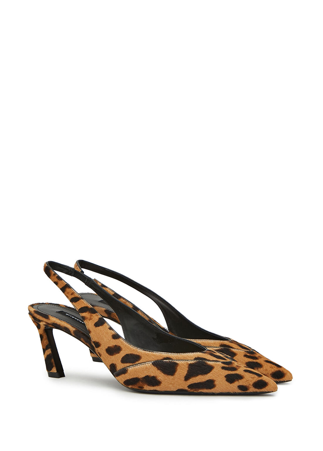 Givenchy Tape Leopar Desenli Deri Topuklu Ayakkabı görsel 2