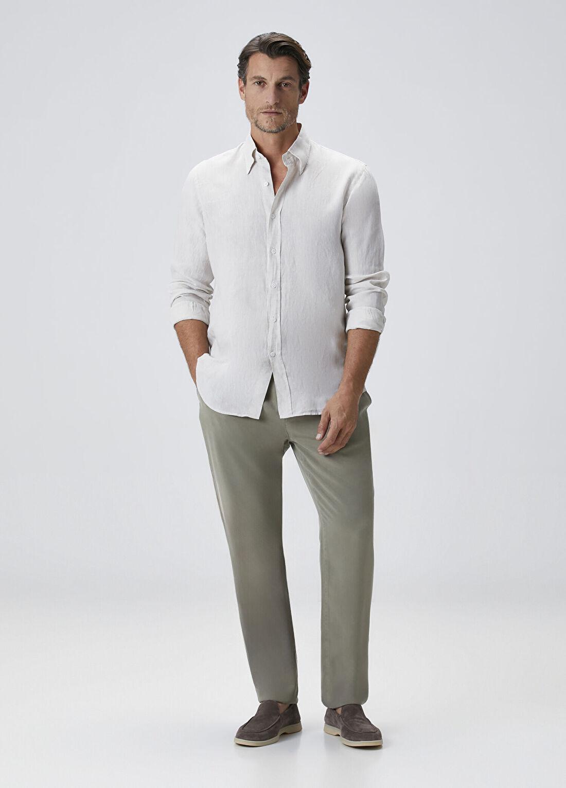 Beymen Collection Su Yeşili Beli Büzgülü Lyocell Spor Pantolon