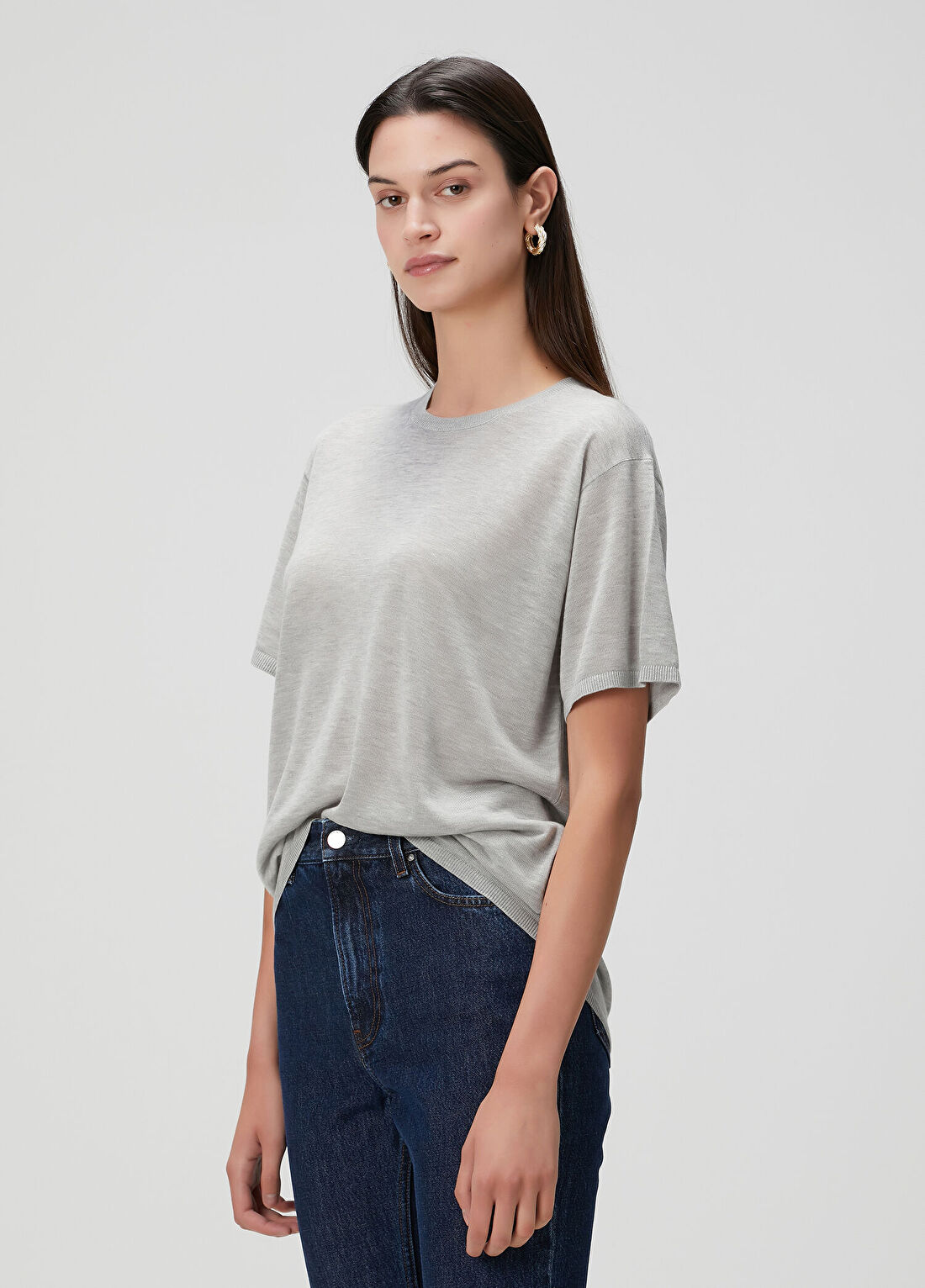 Toteme Gri T-shirt görsel 3
