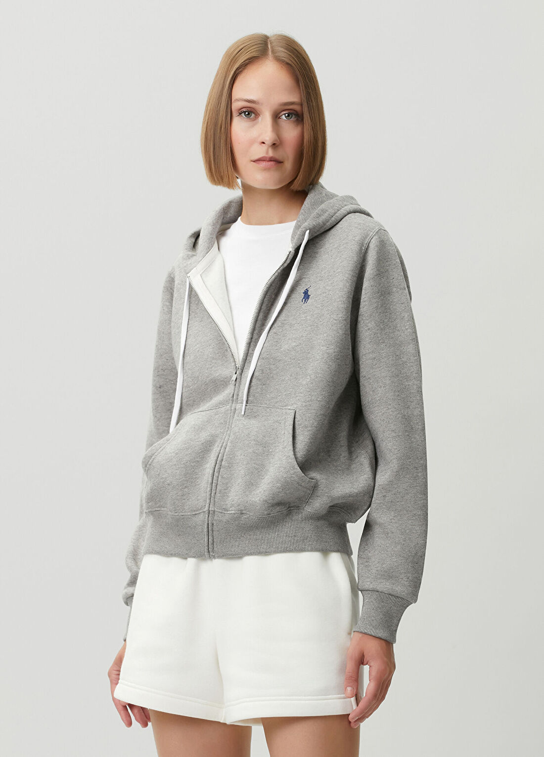 Polo Ralph Lauren Gri Kapüşonlu Sweatshirt görsel 3