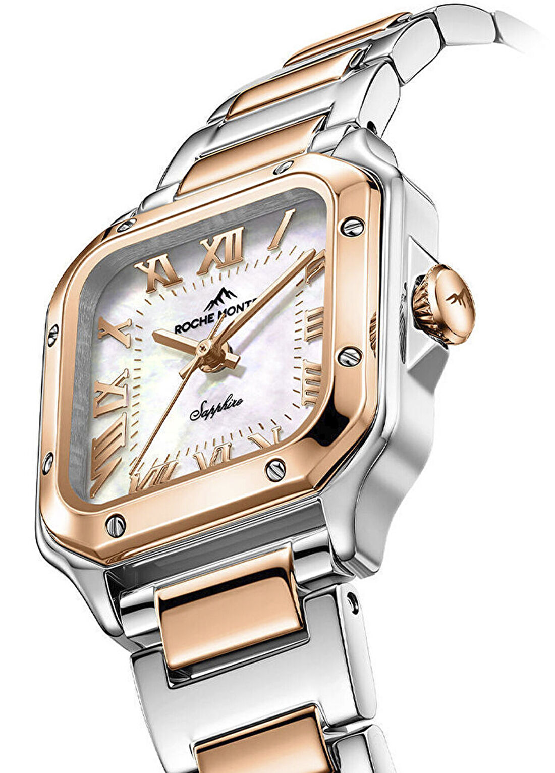Roche Montre RML5022-02 Metalik Gri Rose Gold Çelik Kadın Kol Saati görsel 3