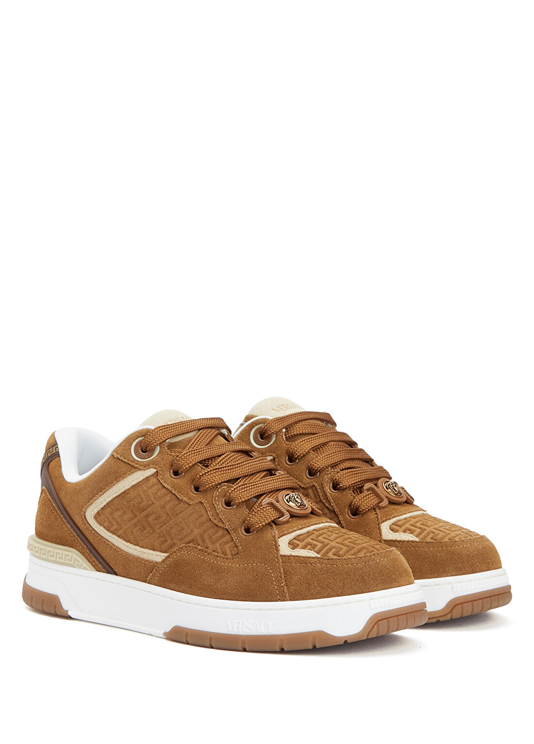 Versace Biggie Bej Erkek Süet Sneaker görsel 2
