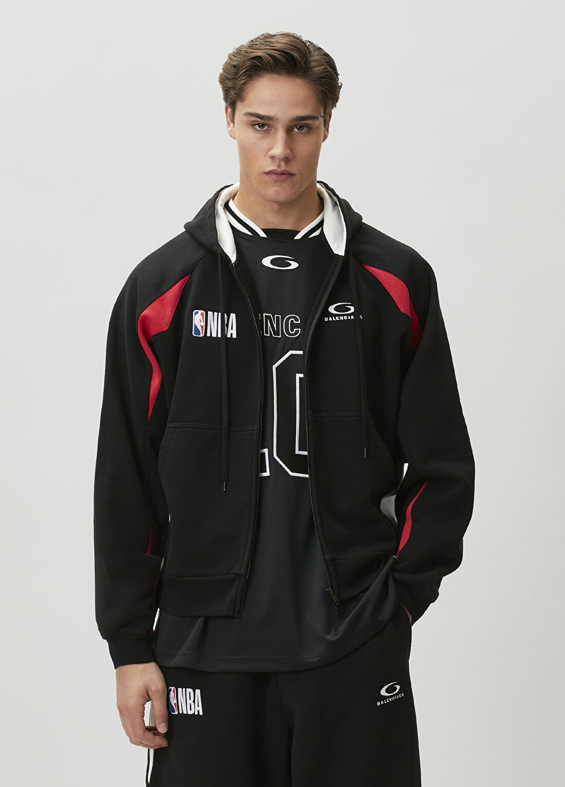 Balenciaga Siyah Kapüşonlu Sweatshirt