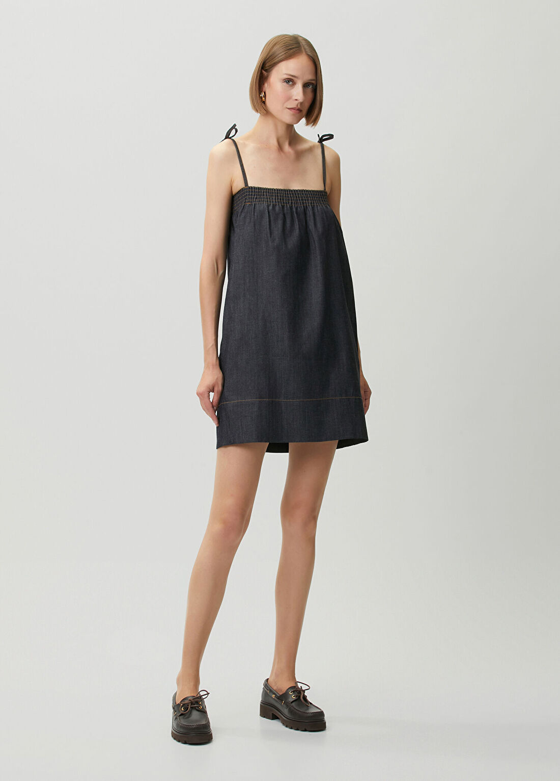 A.P.C. Lacivert Mini Elbise görsel 2