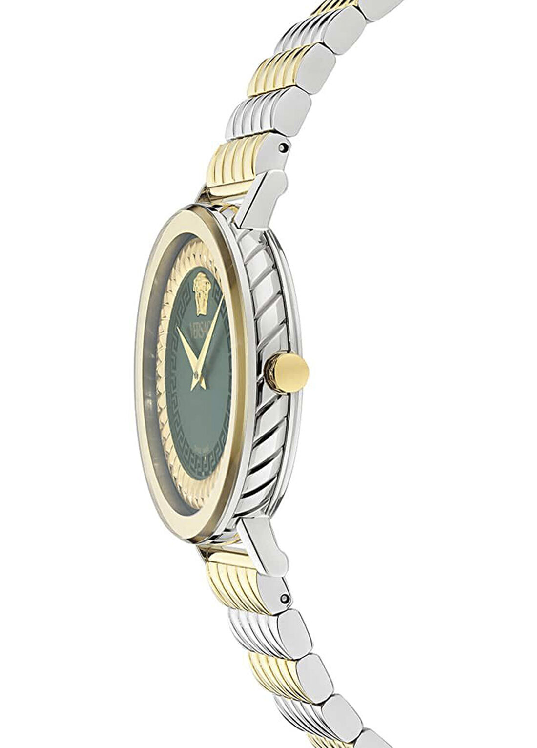 Versace VRSCVE0O00225 Altın Rengi Metalik Gri Çelik Kadın Kol Saati görsel 2
