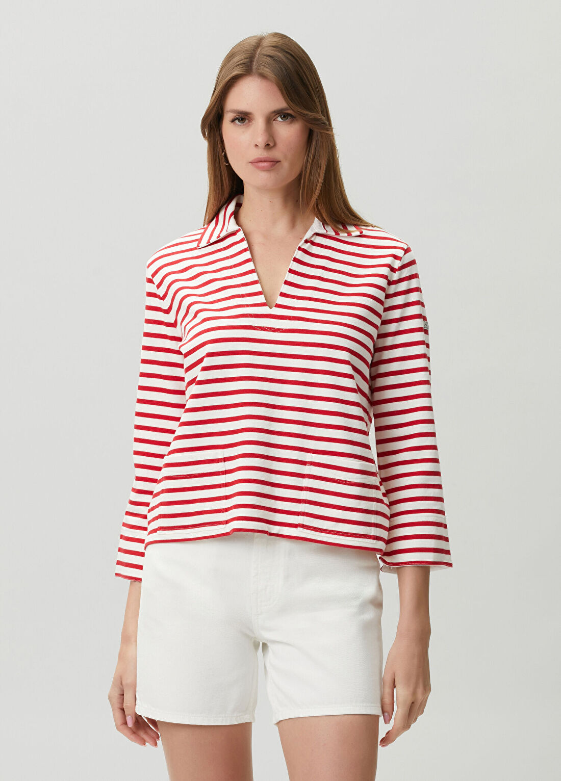 Polo Ralph Lauren Kırmızı Beyaz Triko