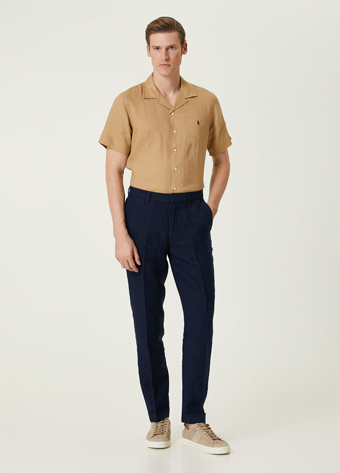 Polo Ralph Lauren Lacivert Keten Pantolon
