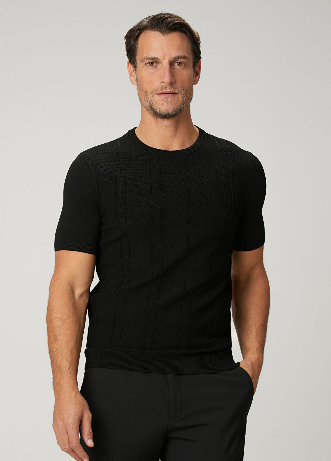 Beymen Collection Siyah Jakarlı Triko