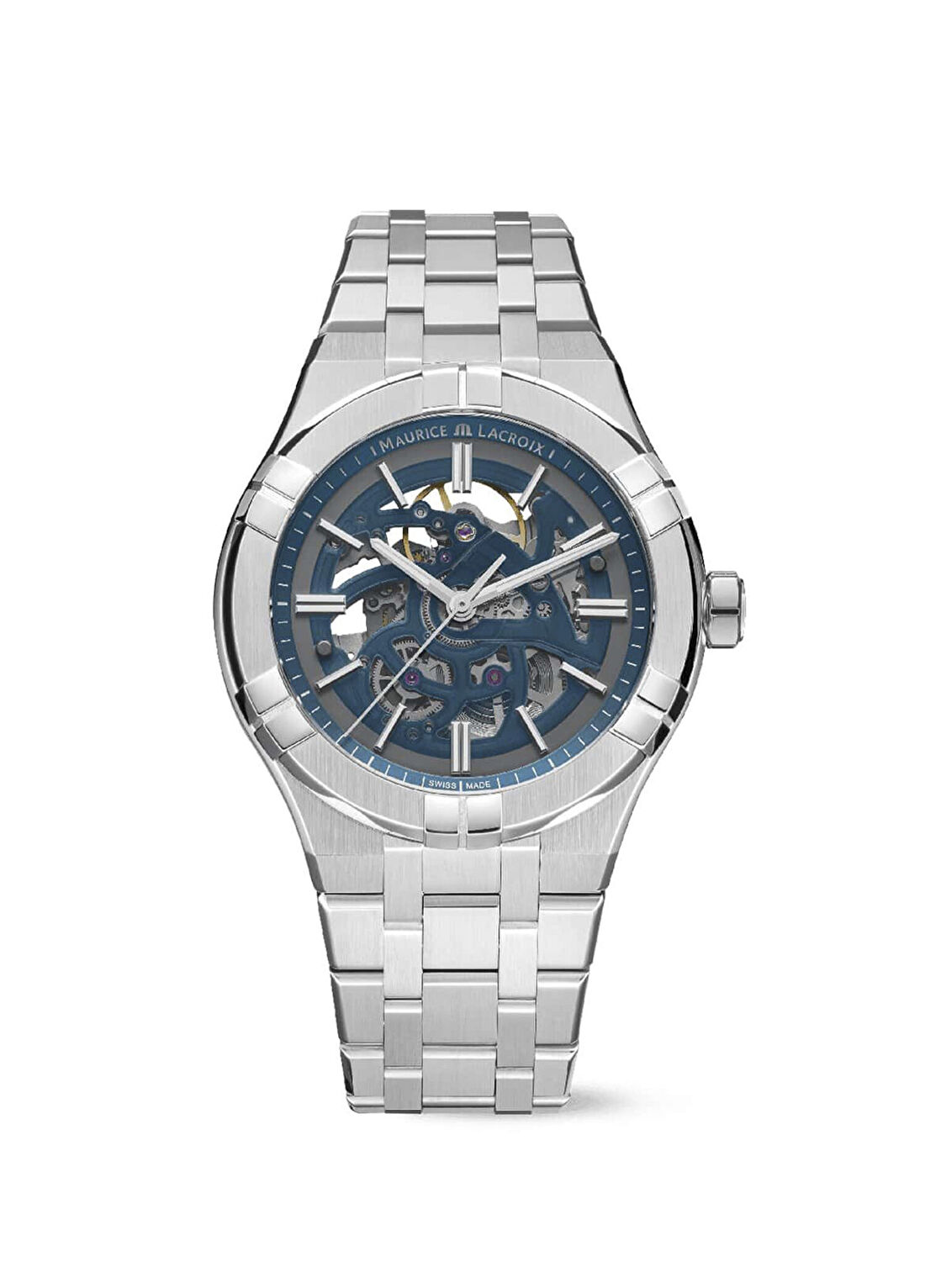 Maurice Lacroix ML-AI6008SS002031-1 Metalik Gri Çelik Erkek Kol Saati