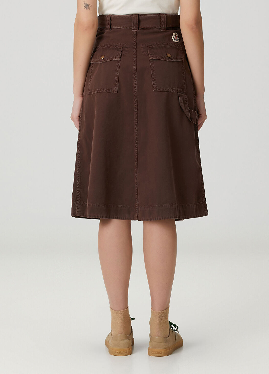 Moncler Bordo Midi Etek görsel 4