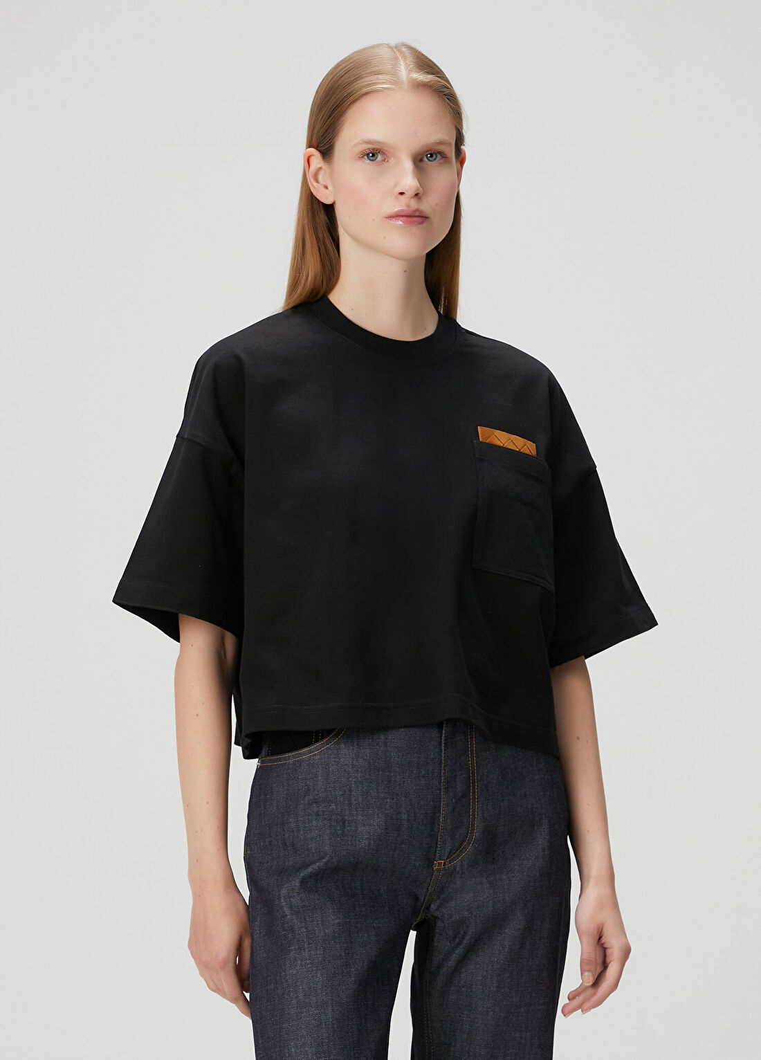 Bottega Veneta Siyah Jersey T-shirt