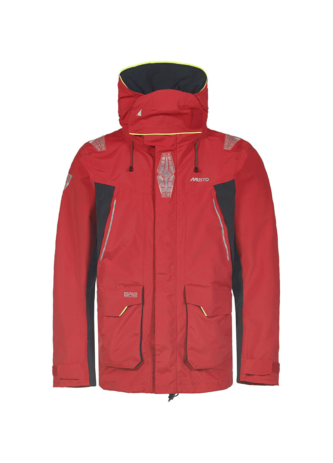 Musto BR2 Offshore 2. True Red Kapüşonlu Erkek Yelken Mont