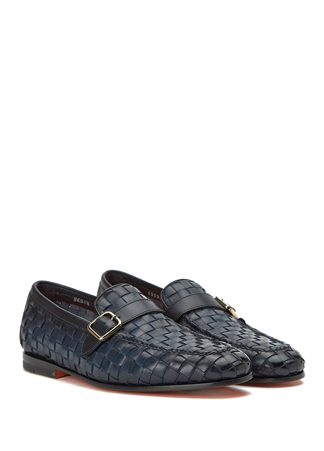 Santoni Carlos Lacivert Erkek Deri Loafer görsel 2
