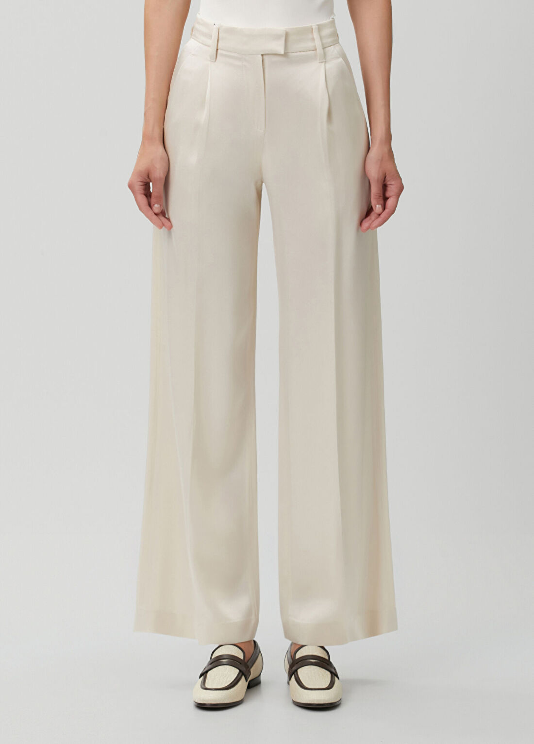 Brunello Cucinelli Krem Pantolon görsel 2