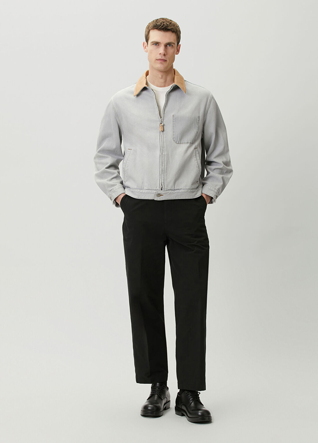 Solid Homme Siyah Pantolon