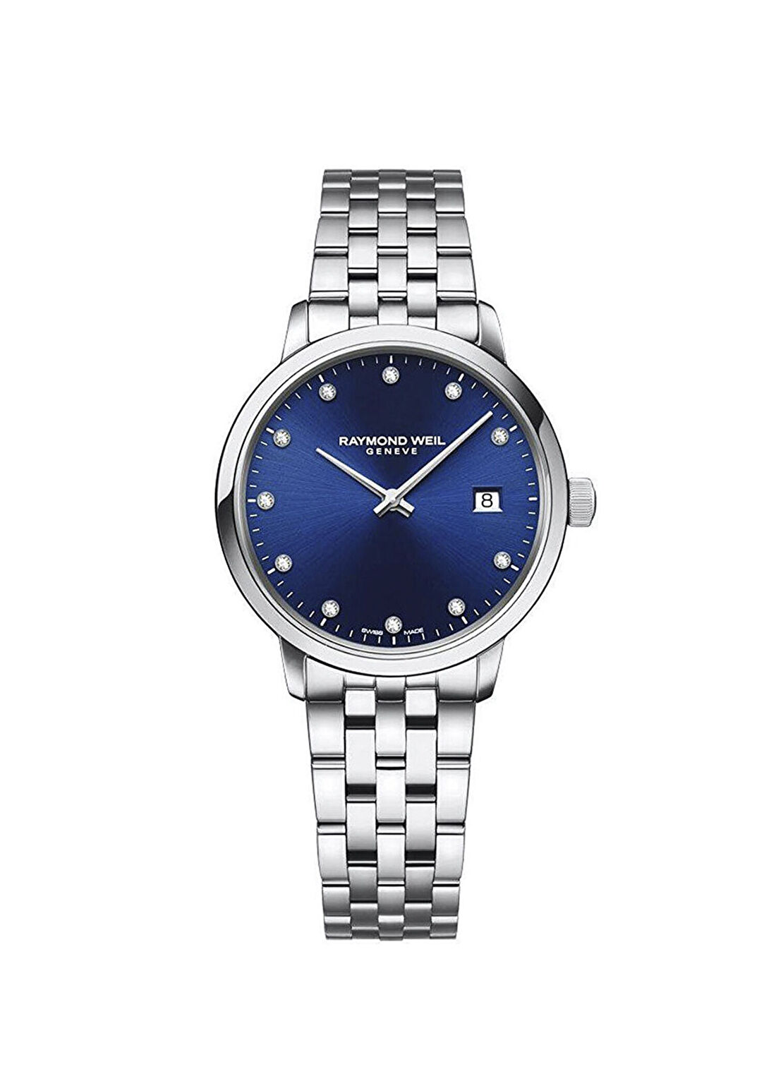 Raymond Weil RW5985ST50081 Pırlantalı Metalik Gri Çelik Kadın Kol Saati