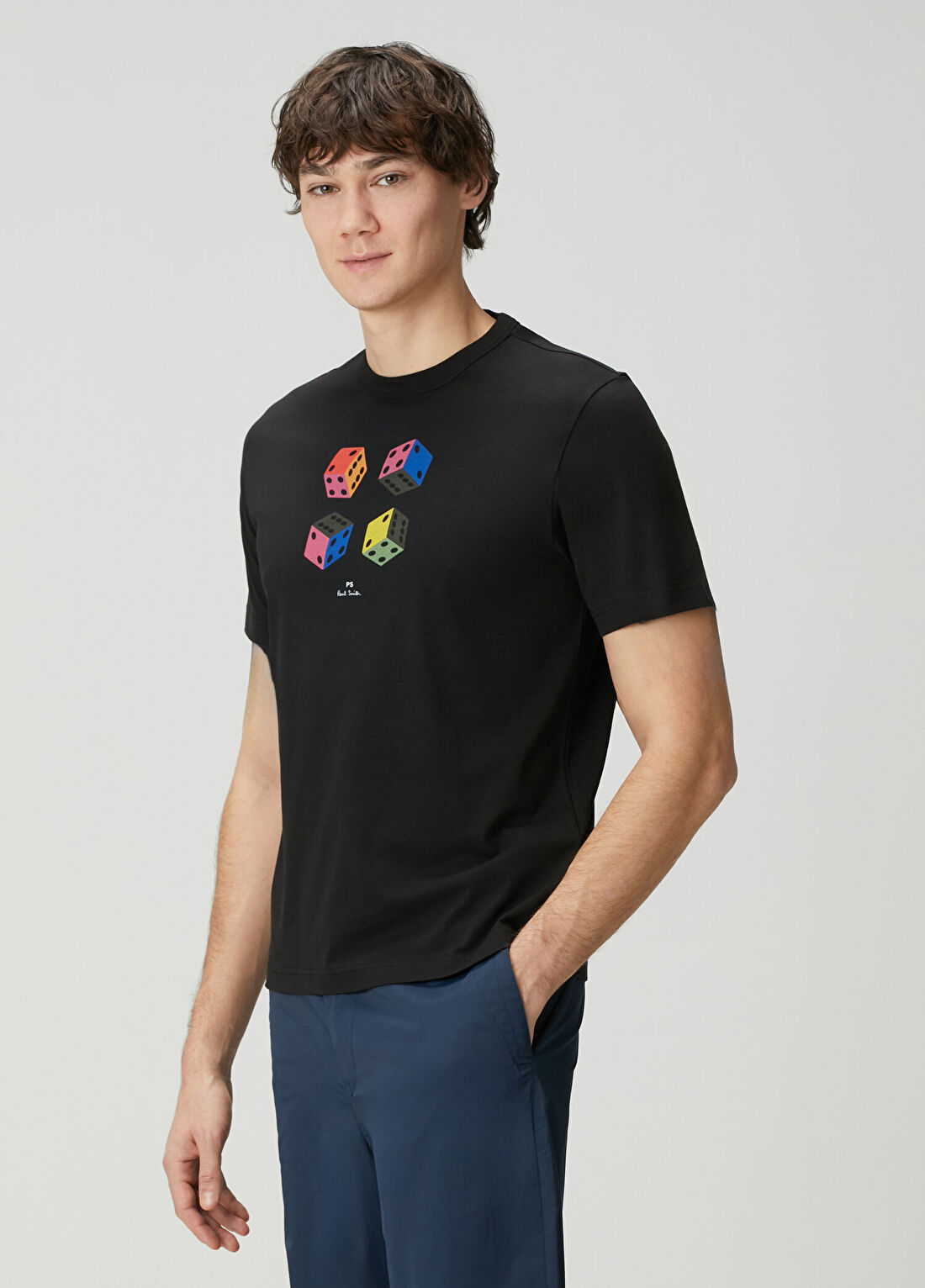 PS Paul Smith Siyah Baskılı T-shirt görsel 3