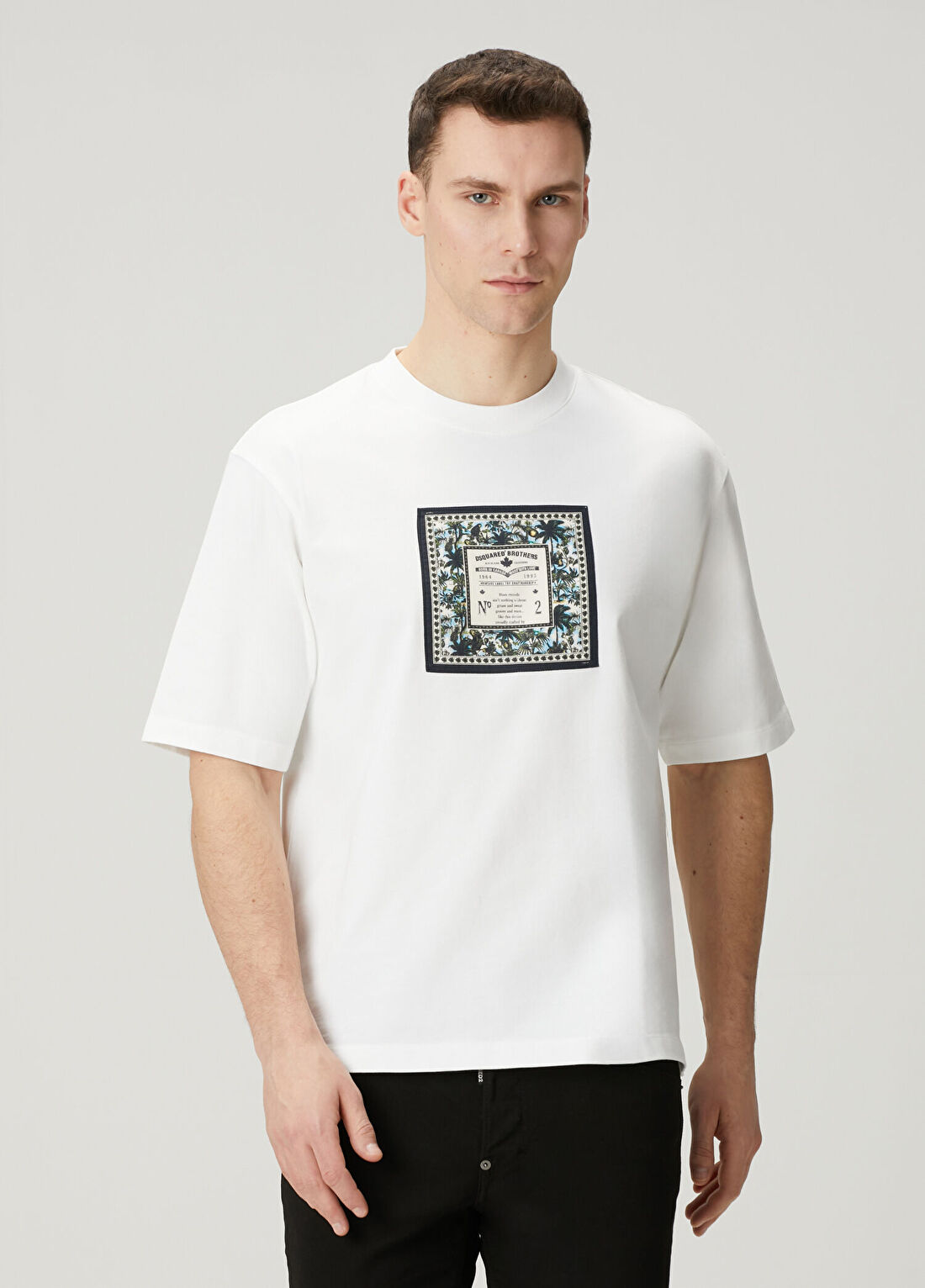 Dsquared2 Loose Fit Beyaz T-shirt