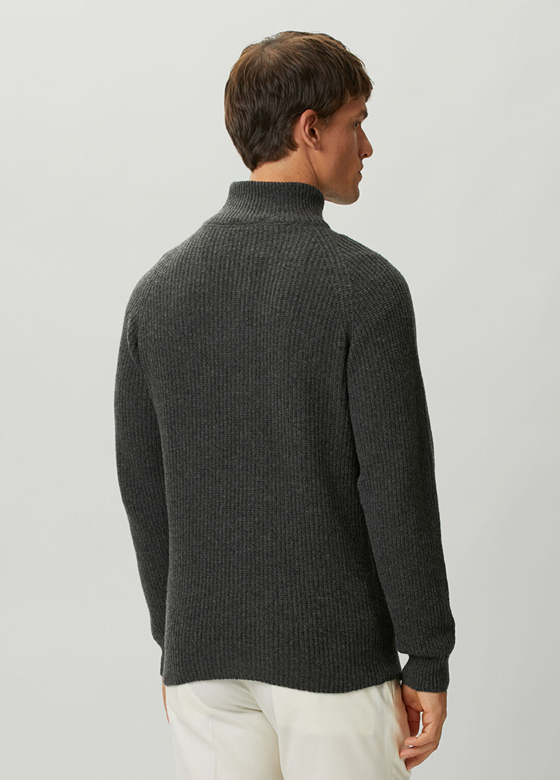 John Smedley Antrasit Kaşmir Triko görsel 4