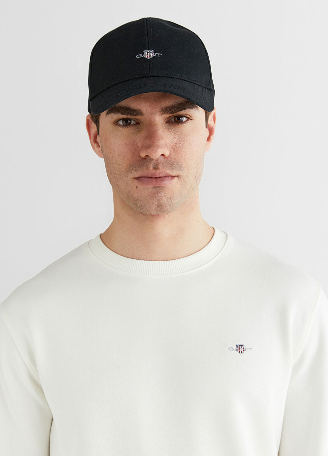 Gant Krem Rengi Bisiklet Yaka Regular Fit Erkek Sweatshirt görsel 4
