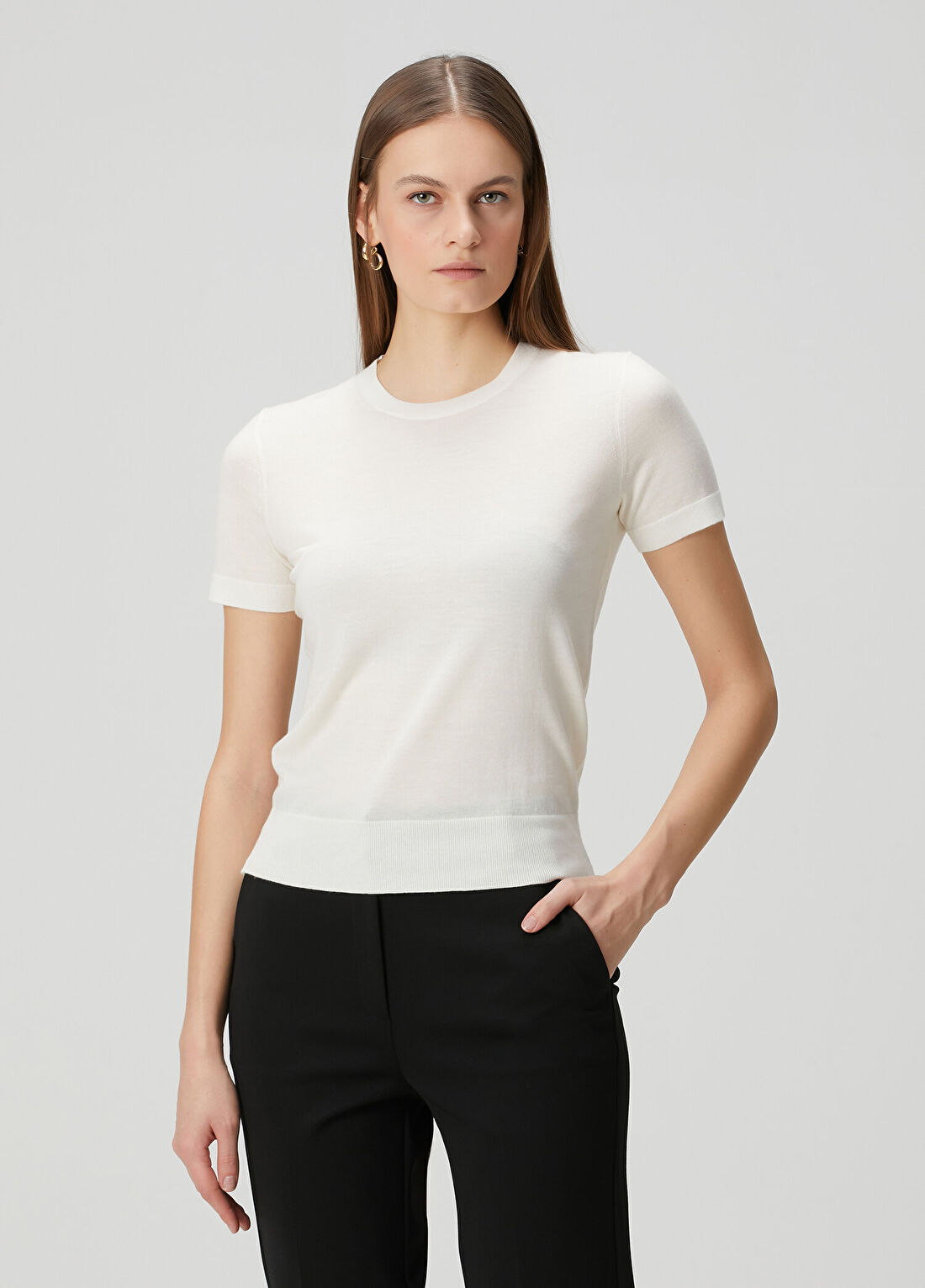 Theory Krem Yün T-shirt