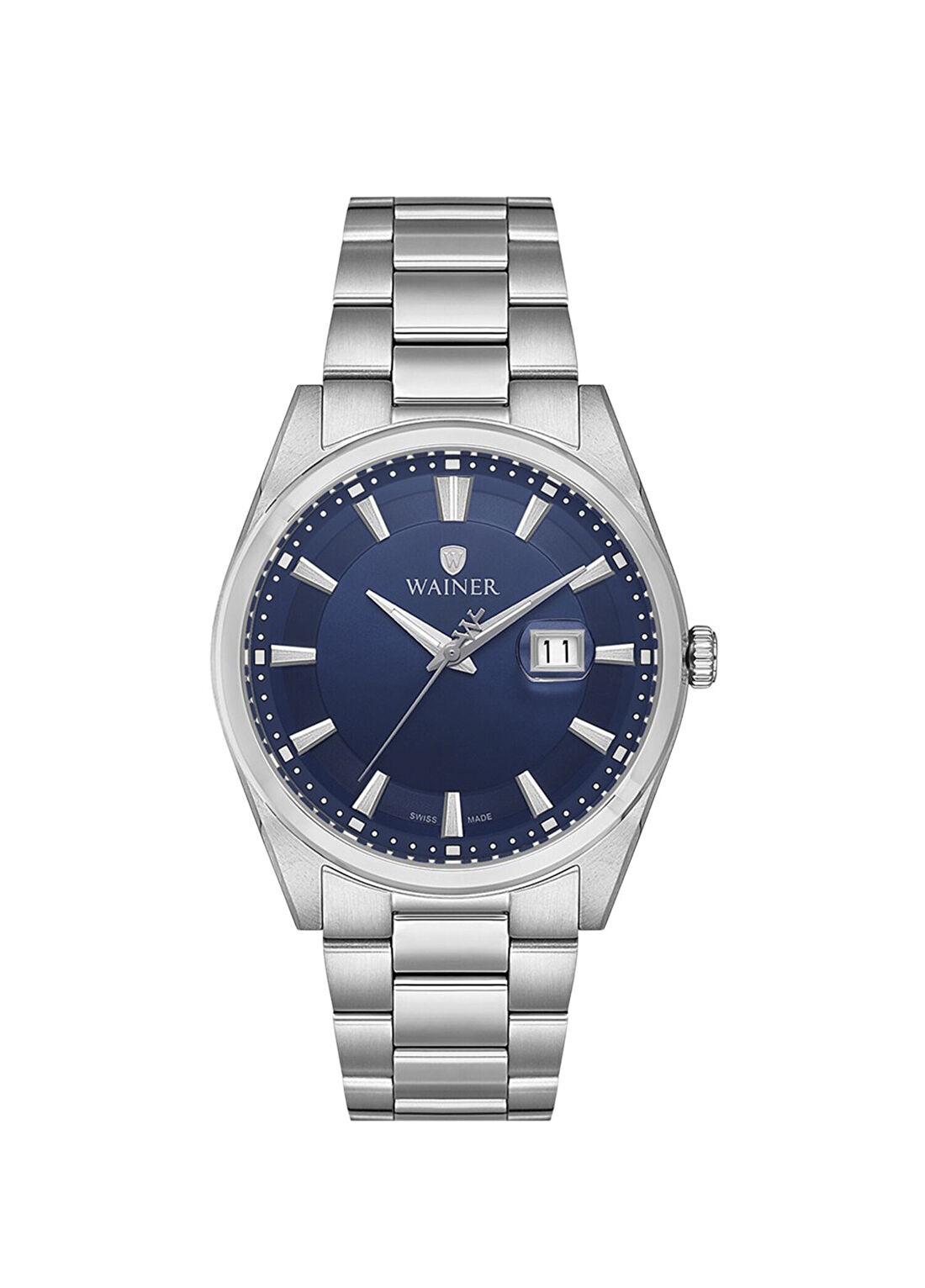 Wainer WA.17200-D Gümüş Metal Erkek Kol Saati