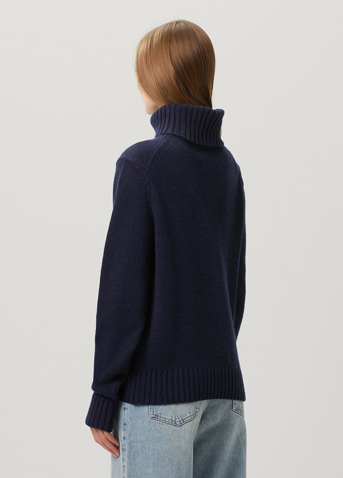 Polo Ralph Lauren Lacivert Yün Triko görsel 4