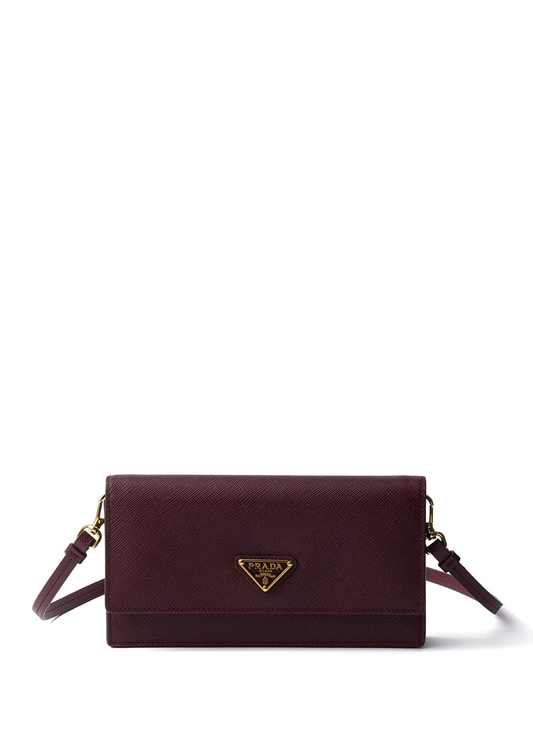 Prada Bordo Saffiano Deri Kadın Mini El Çantası