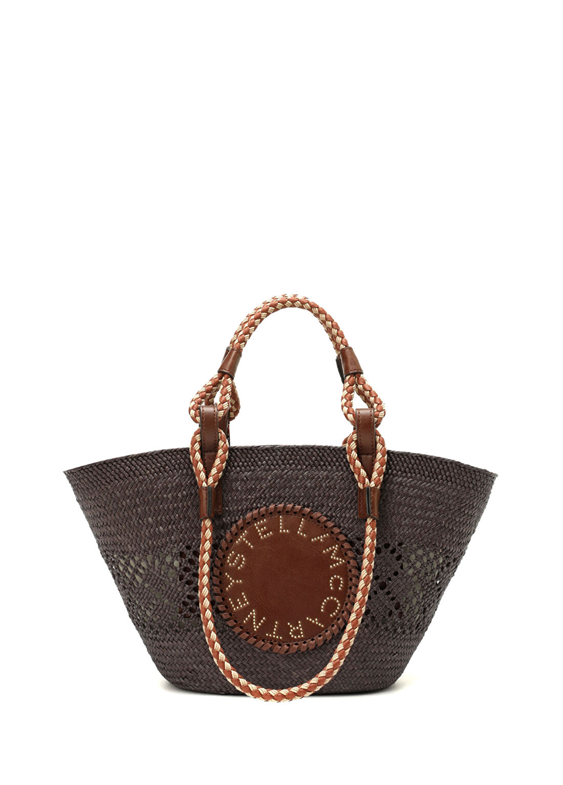 Stella McCartney Siyah Taba Kadın Rafya Çanta