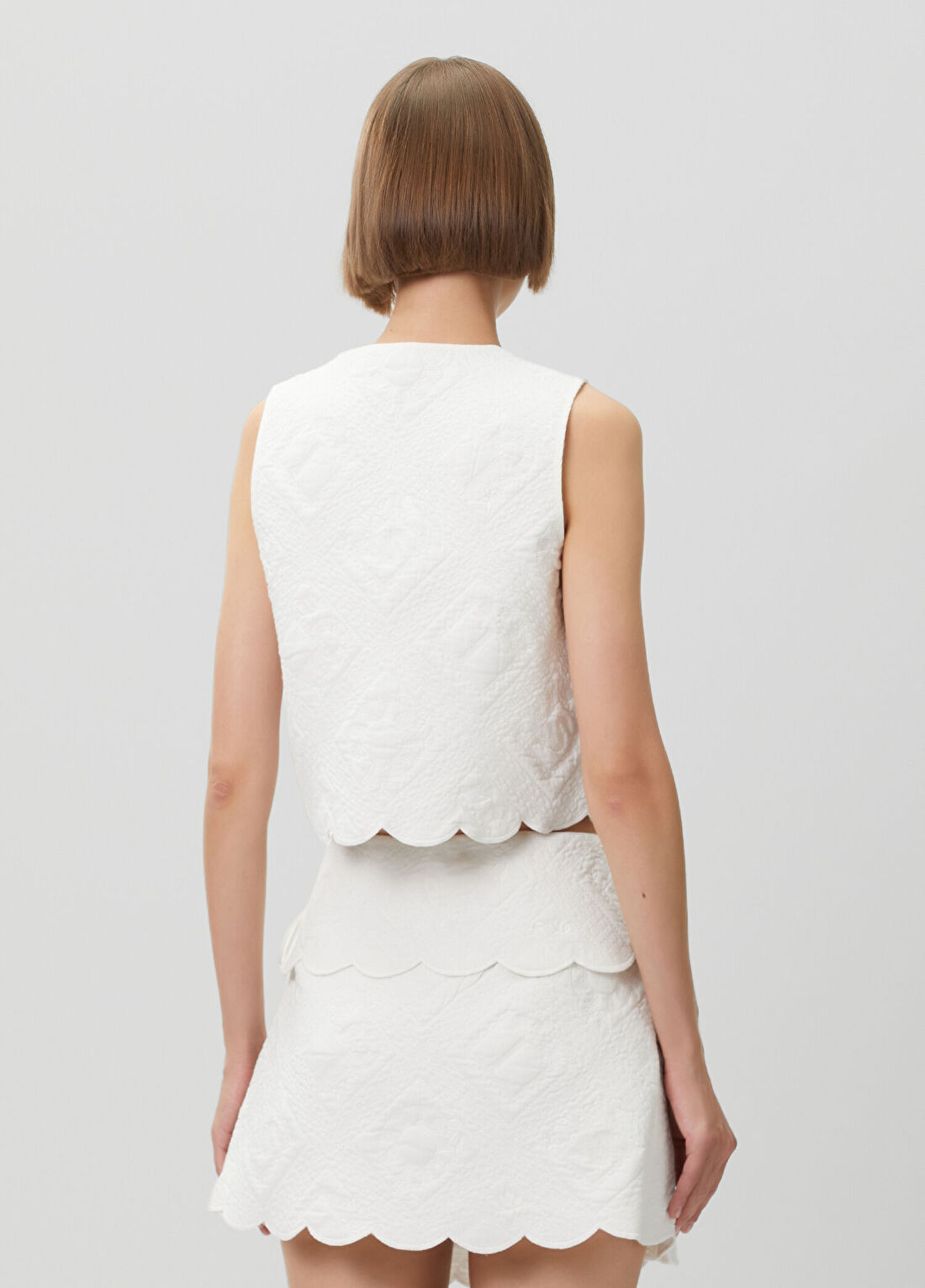 AllSaints Mona Beyaz Bluz görsel 4