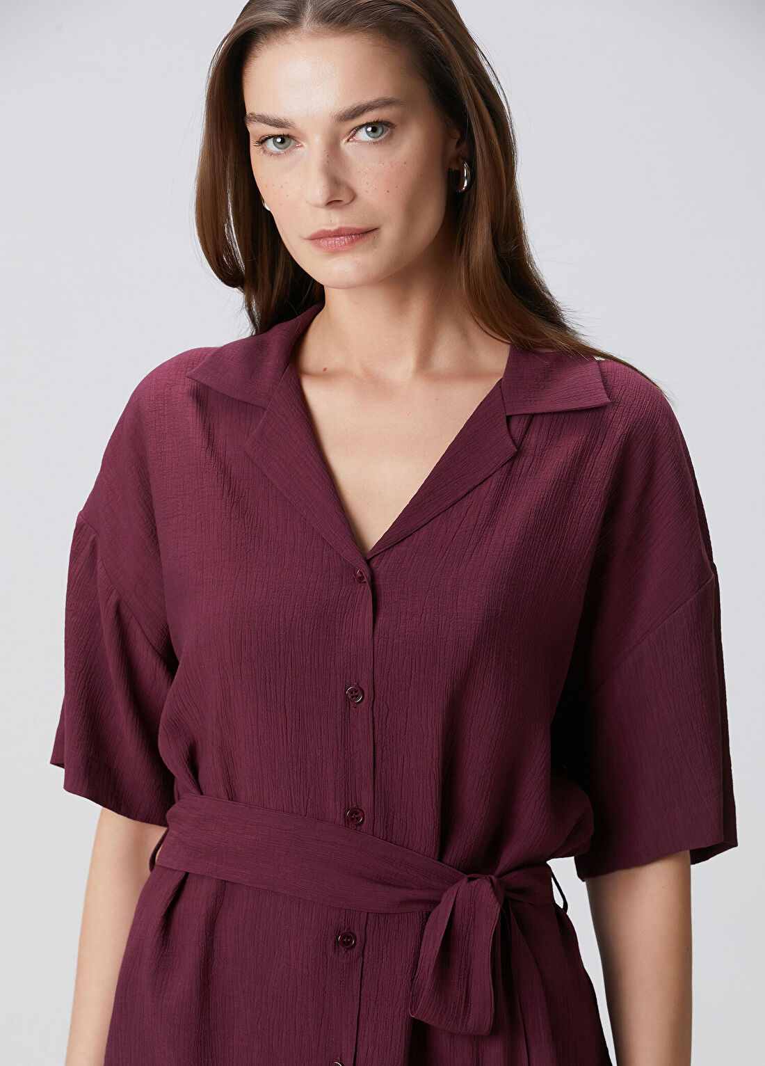 Beymen Collection Mürdüm Dokulu Gömlek